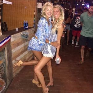 Blue and white romper!